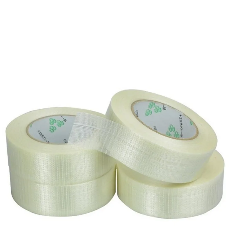 

1 roll of 25 meters transparent glass fiber grid tape aircraft model fixed strength single-sided tape model fixed strength Strip