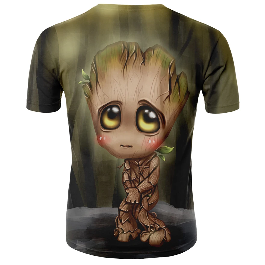 Футболка Supreme Groot Мужская футболка Мстители Alliance Летняя женская брендовая с