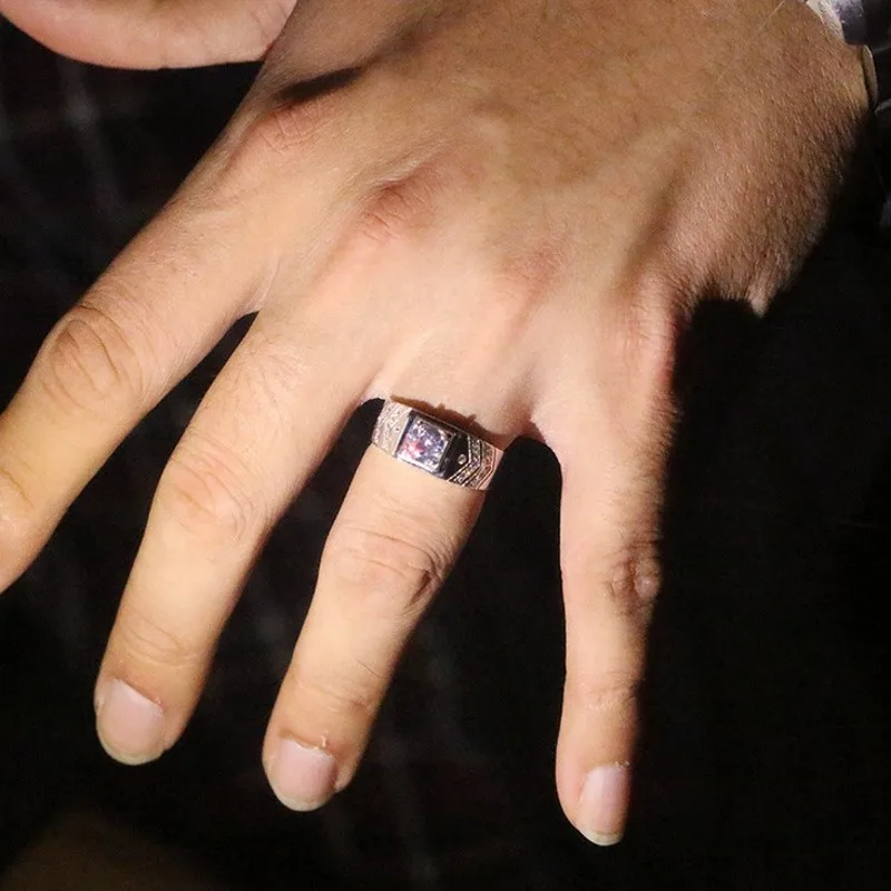 Хит продаж мужские брендовые дизайнерские ювелирные изделия 2ct 5A камень циркон AAA