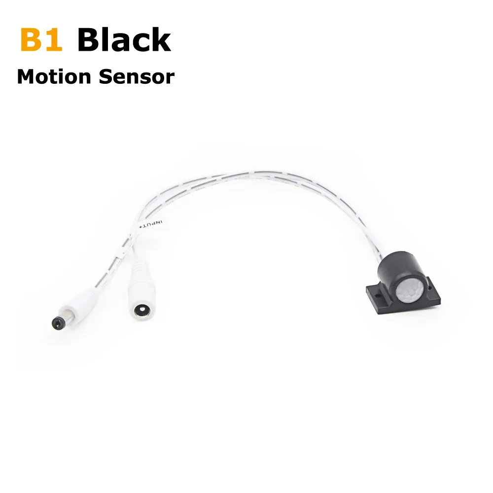 Model B1 Black Датчик движения 12 В светильник 12 вольт сенсорный датчик движения DC 12 В светодиодный инфракрасный автоматический светодиодный светильник - Цвет: Model B1 Black