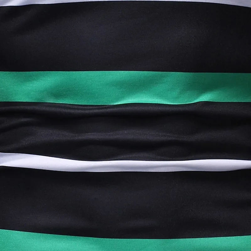 Повседневная мужская полосатая футболка с принтом цветная короткими рукавами