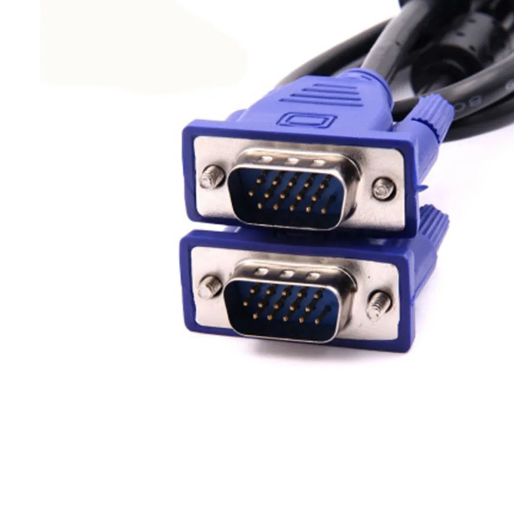 Кабель VGA 1080 P VGA плетеный щит высокого качества VGA HDTV кабель с магнитным кольцом 1 м 2 м 3 м 10 м VGA папа-папа