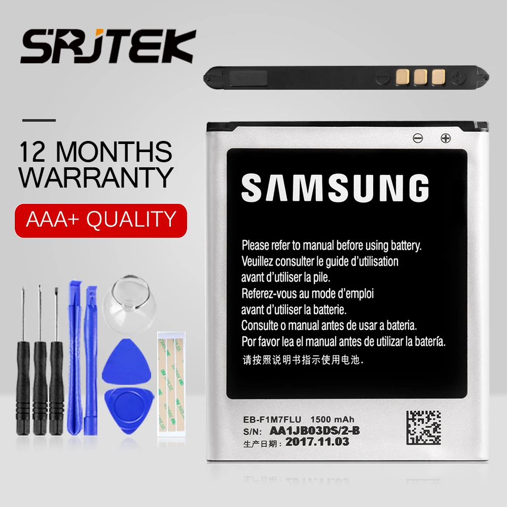 Srjtek для samsung GALAXY S3 мини Батарея I8190 инструменты 1500 мАч EB F1M7FLU GT I8160