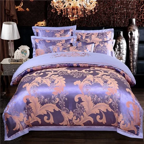 bedding set 10 Хлопок Плоский/простыня натяжная простыня роскошный сатин жаккард пододеяльник набор постельного белья Queen King комплект постельного белья parure de lit ropa de cama - Цвет: bedding set 10