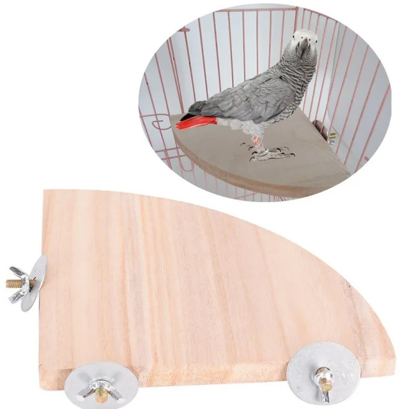 3 Size Pet Toy Bird Parrot Wood Platform Stand Rack Hamster Branch Perches For Cage Toys Supplies Parrots | Дом и сад