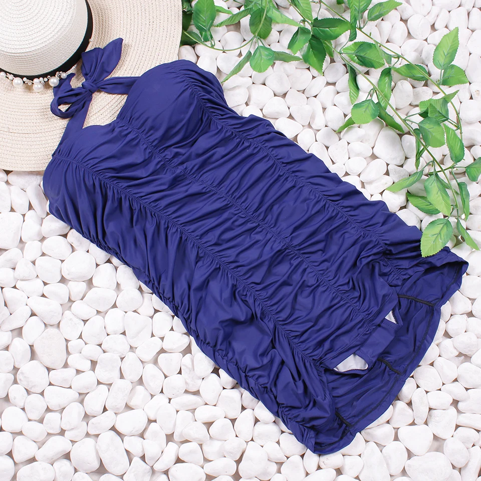 Женский сплошной купальник знаменитостей NAKIAEOI большого размера в винтажном