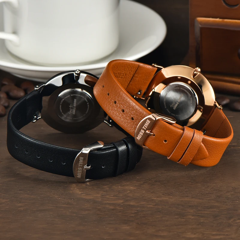 Misstime часы швейцарские кварцевые любителей смотреть 2017 повседневная женщины