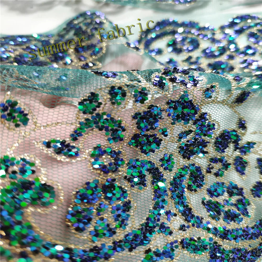 10 yards French Nigerian Lace fabric 2019 High Quality lace trim glitter Tulle African Laces Fabric | Дом и сад
