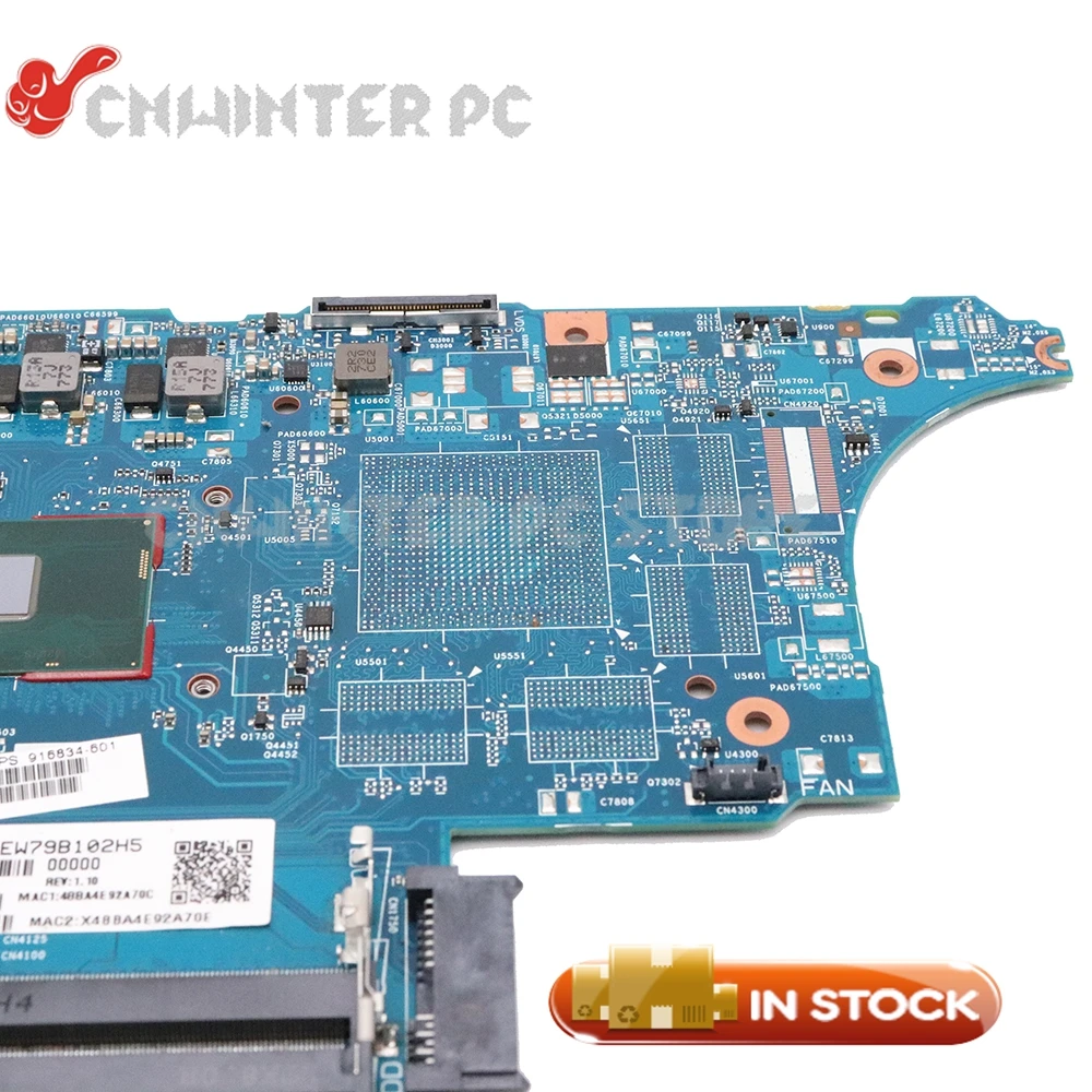 NOKOTION для HP Probook 640 650 G3 Материнская плата ноутбука SR340 I5-7300U Процессор 916834-601 916834-001