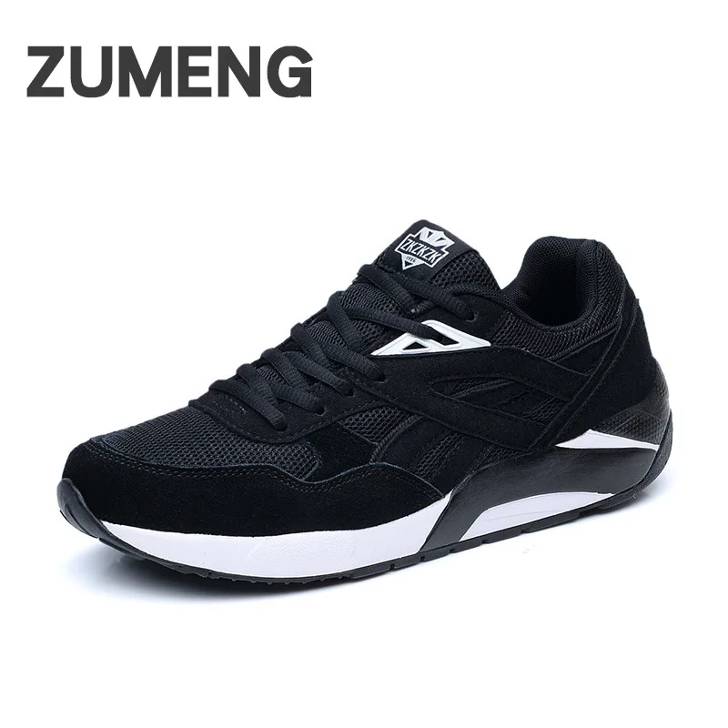 Mens casual comfortable spring fashion mesh and genuine leather sapato masculino social platform outside shoes free shipping | Обувь