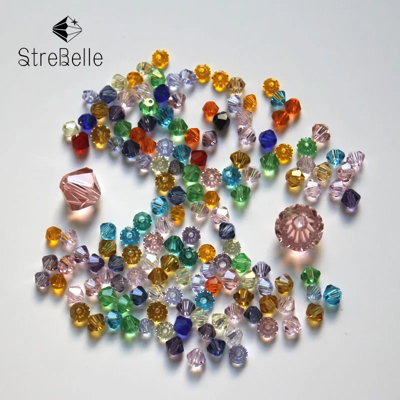 

Fcatory Wholesale 16Faces 100pcs/Bag Grade AAA 3mm 5301 Crystal Bicone Beads for Fashion Jewelry Accessory