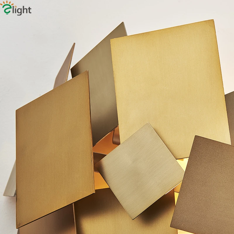 Поворотный Светодиодный светильник в стиле пост модерн лампа из стали с