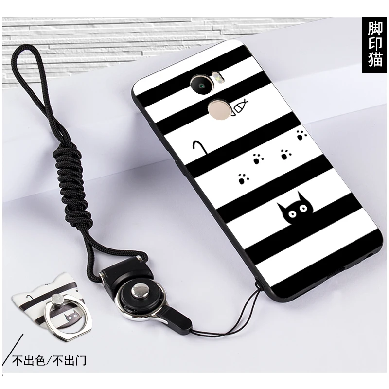 SHELI For Xiaomi Redmi 4 Mermaids Funny Cat Stripes Christmas Deer Silicone Phone Case |