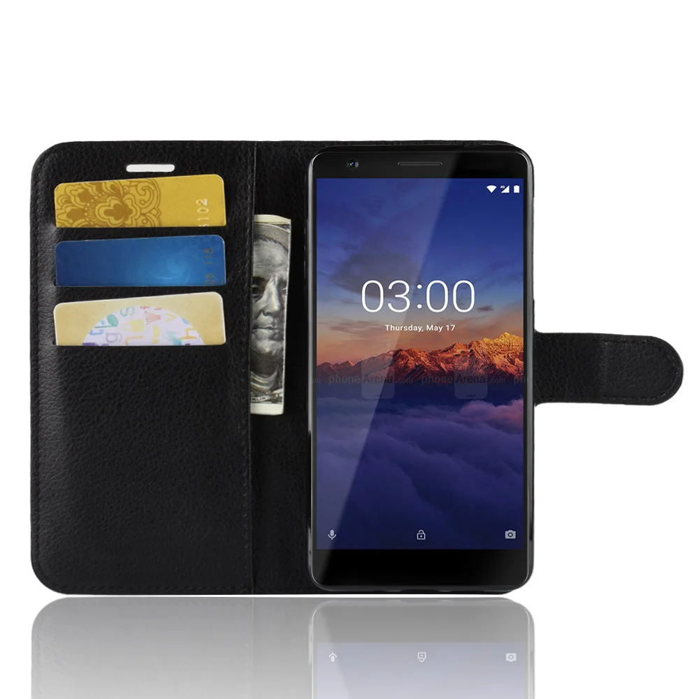 Чехол HUDOSSEN для Nokia 3 1 TA 1063 1057 Роскошный кожаный флип чехол аксессуары телефона