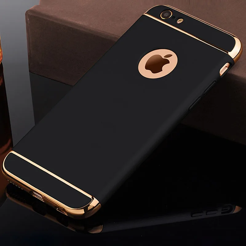 Роскошные ультратонкие жесткие пластиковые оригинальные черные чехлы для