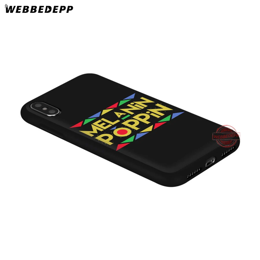 WEBBEDEPP 2bunz Melanin Poppin Черный Девушка Мягкий силиконовый чехол для iPhone 8 7 6S 6 Plus 11 Pro XS Max