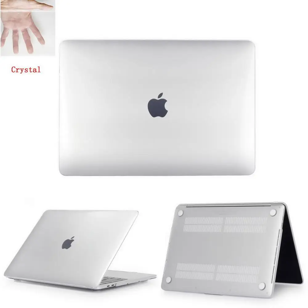 Чехол для ноутбука MacBook Air Pro retina 11 12 13 15 для Mac book Pro 13,3 15,4 дюймов с сенсорной панелью ID+ чехол для клавиатуры - Цвет: Crystal transparent
