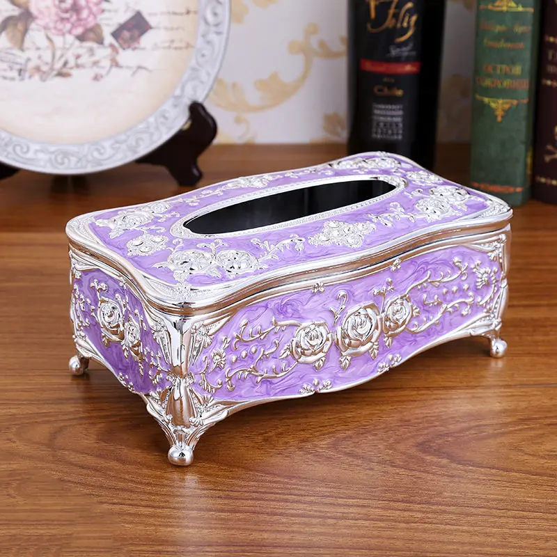 Acrylic Tissue Box European Style Rectangle Case Paper Holder Table Decoration Accessories Napkin Towel holder | Дом и сад