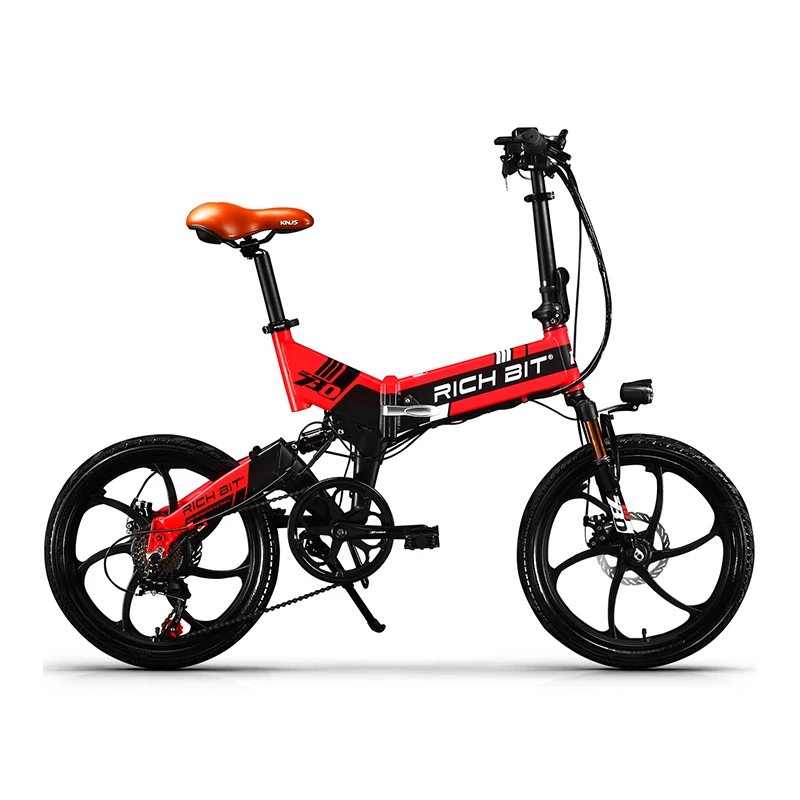 Электрический велосипед RichBit складной 48 В 8 А/ч 7 скоростей|bicicleta eletrica|folding electric