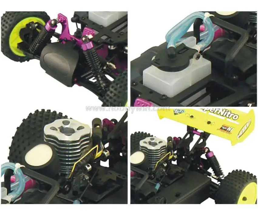 HSP 94105 RTR 2 4G 1/10 й 4WD Nitro двигатель мощный внедорожный Багги односкоростной Stormer|4wd