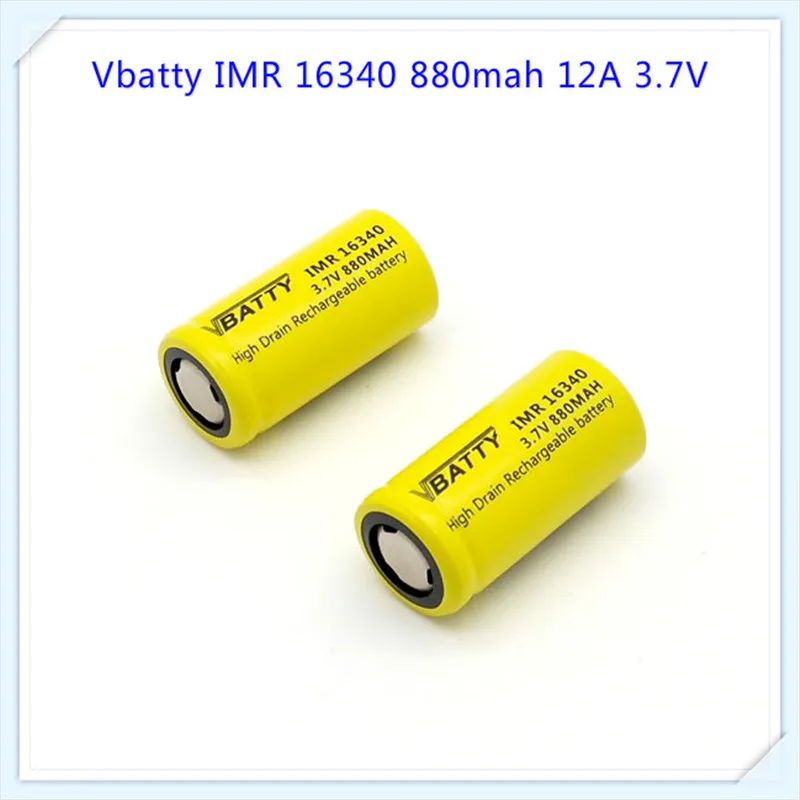 Аккумулятор Vbatty 16340 большой емкости для 880mAh 3 7 V с большим запасом (1 шт.)|battery for|battery