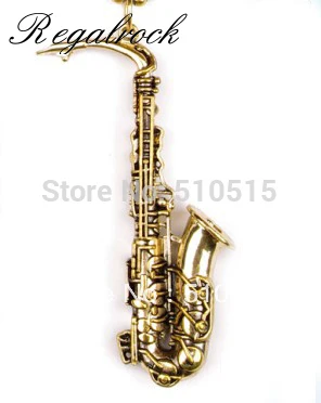 

Classic Belgium Saxophone Necklace Musical Instruments Clarinet Synthesiser Pendant Music Jewelry