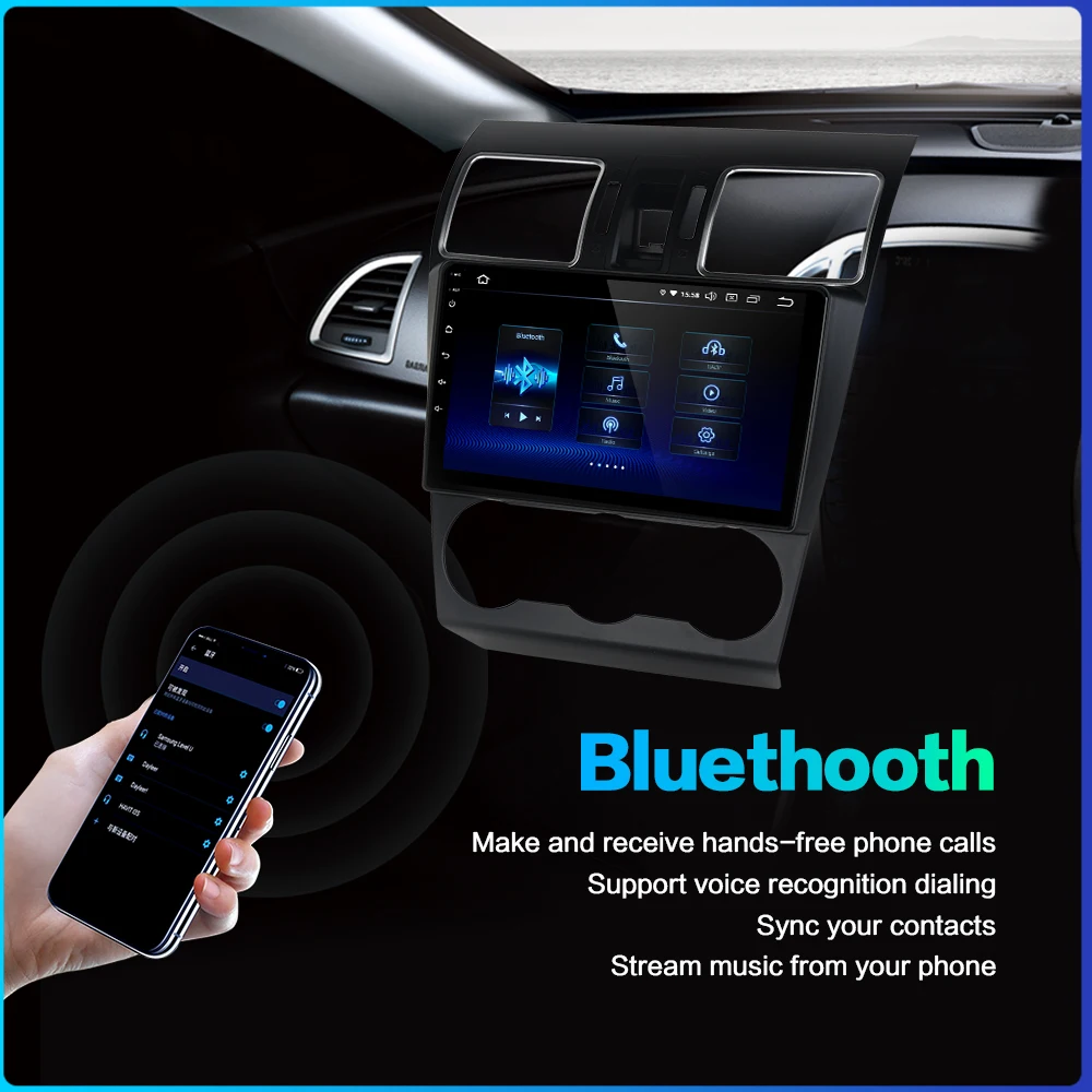 Dasaita " DSP радио автомобильный 1 Din Android 9,0 для Subaru Forester gps Bluetooth 64G rom HDMI 1080P видео