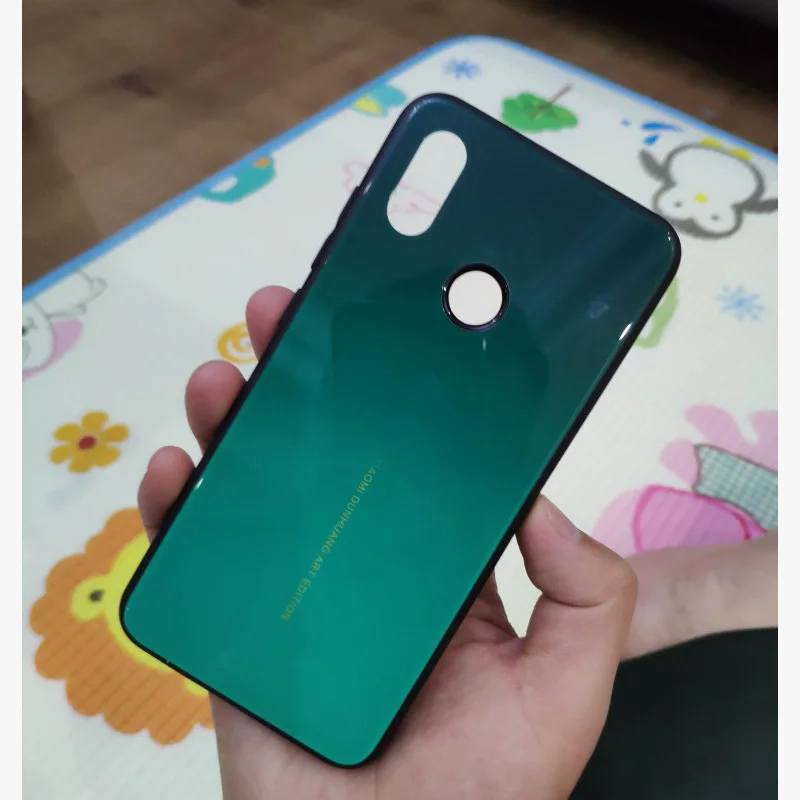 Чехлы для телефонов xiaomi mi mix 2 S чехол из закаленного стекла изумрудного цвета