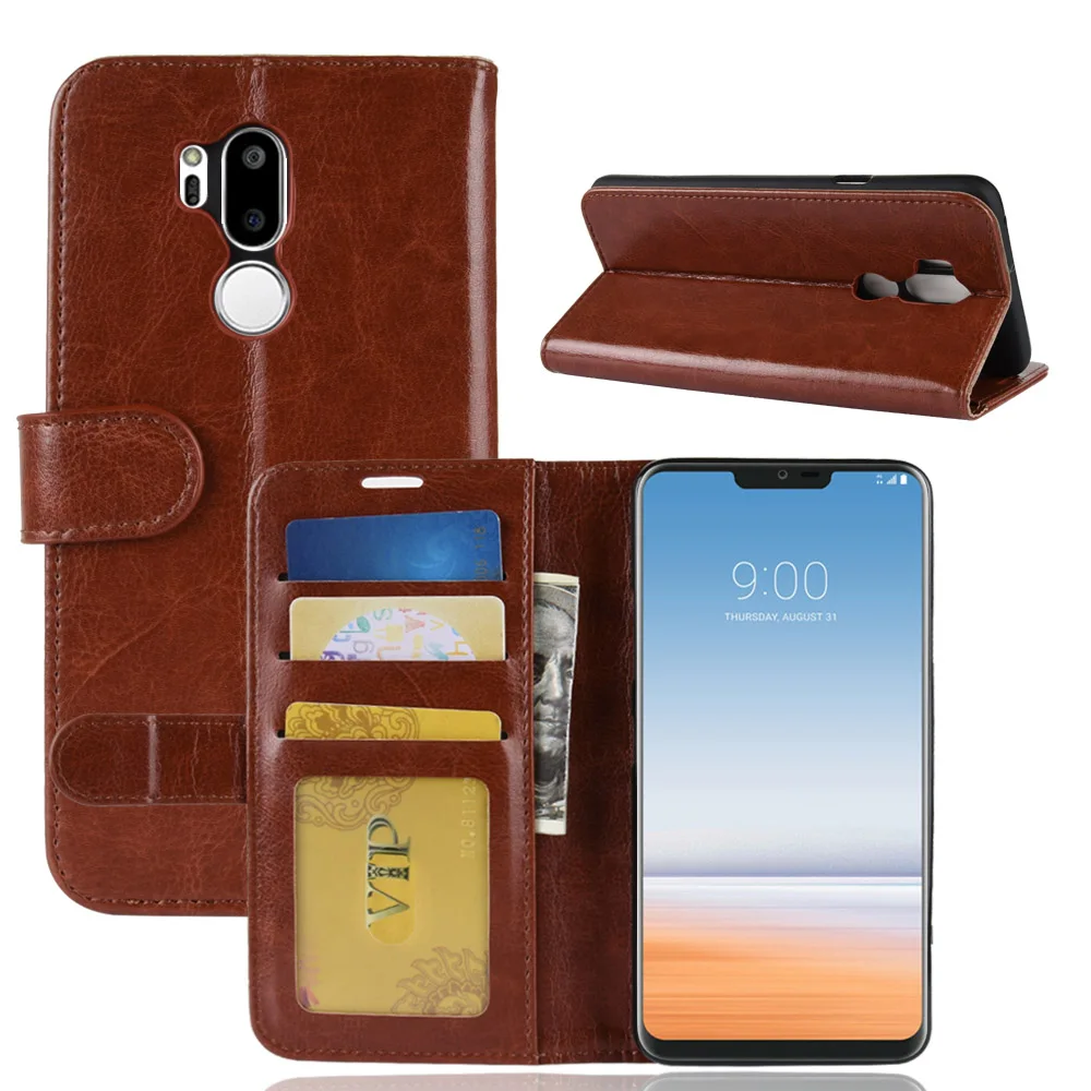 Чехол LG7 для LG G7 ThinQ G710 чехол кошелек держатель карт книжка Кожаные чехлы защитный