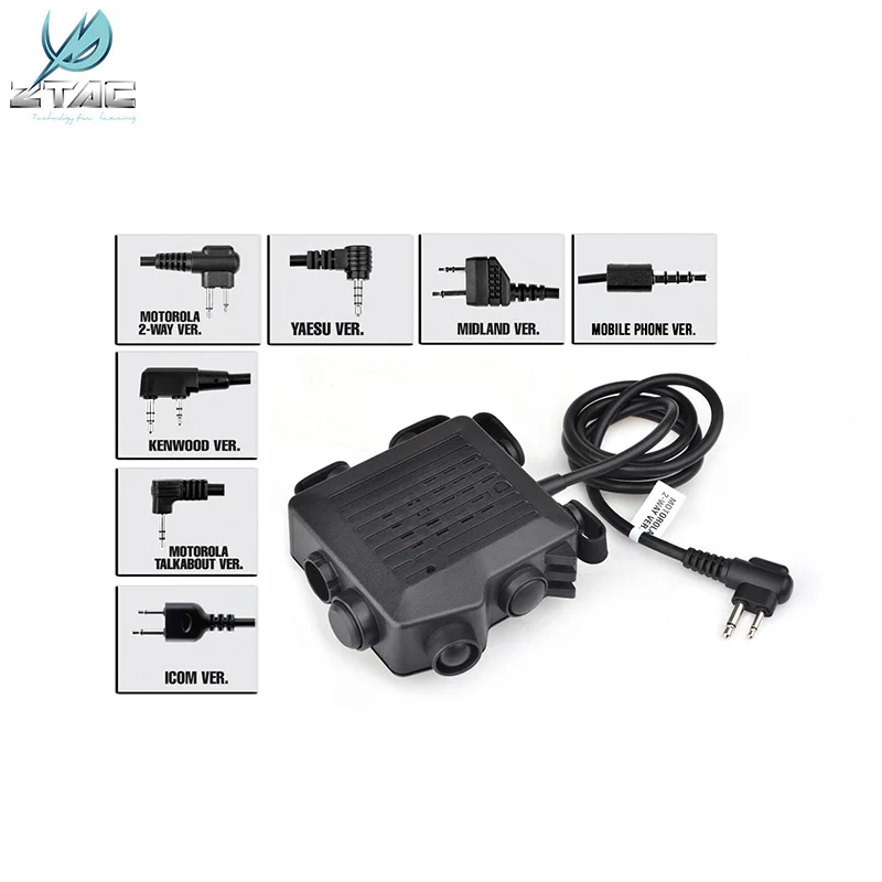 

Z-tac Headset Accessories SELEX TACMIC CT5 PTT Z133