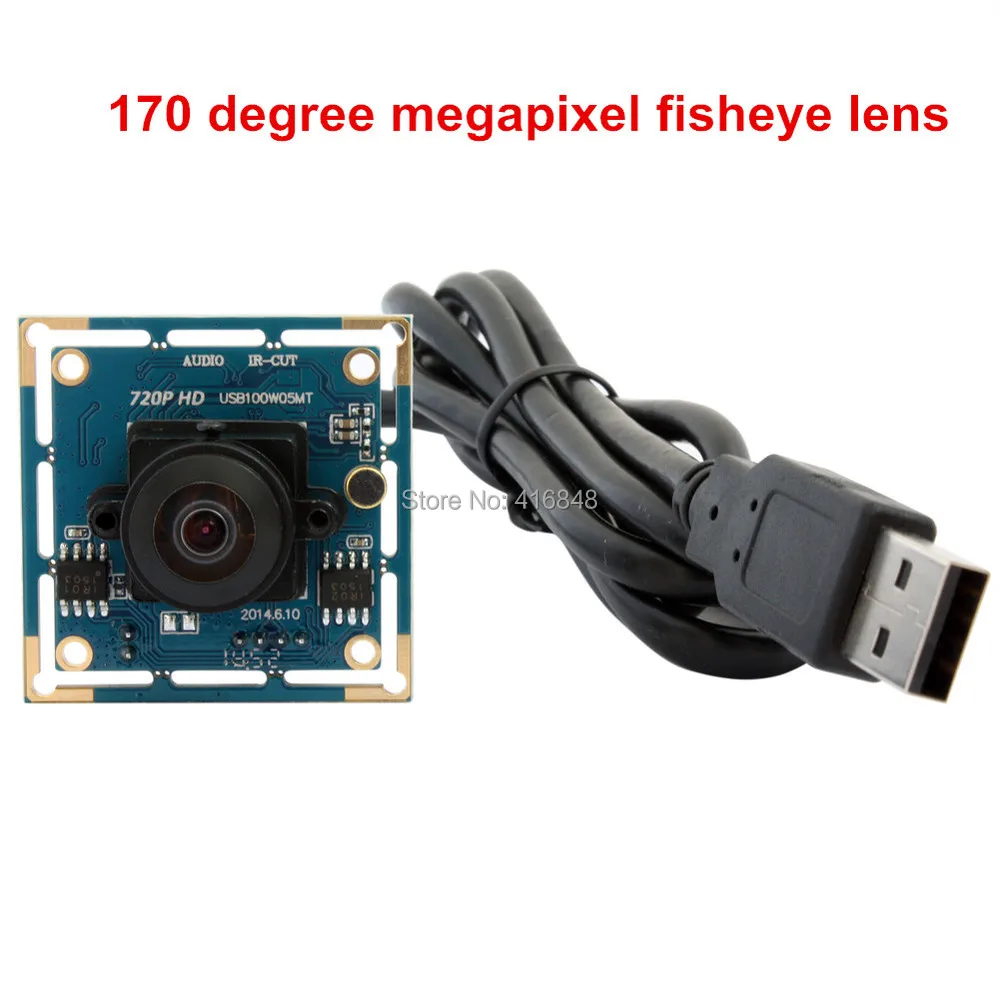 Камера с линзами рыбий глаз 170 градусов 1280X720 hd usb cam UVC1.1 Бесплатная водительская