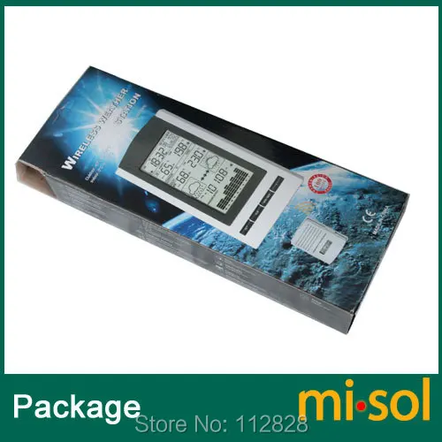 Бесплатная доставка 1 единица беспроводной метеостанции с датчиком температуры