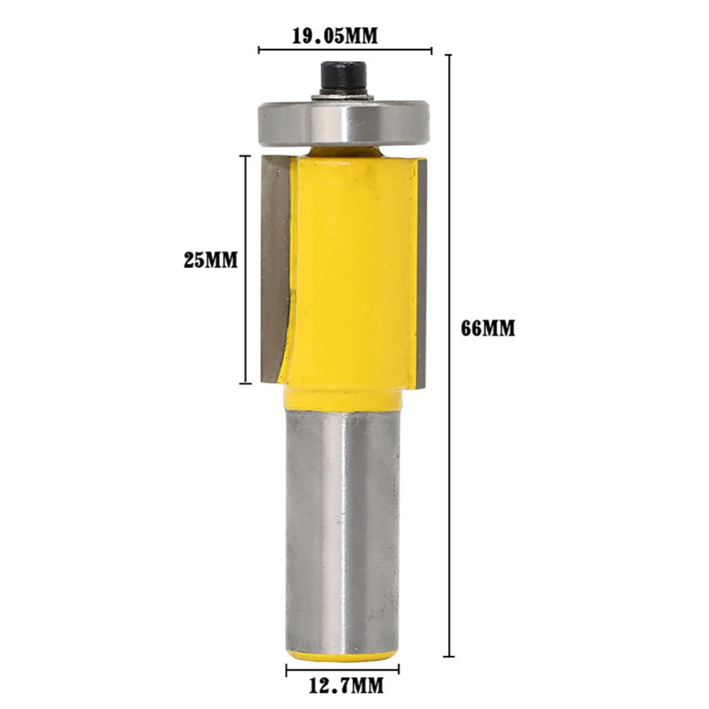 1/2 дюйма хвостовик снизу и сверху с подшипником фрезы твердосплавные прямые