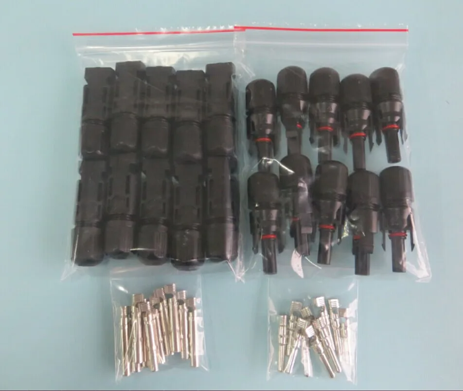 100 пар солнечных соединителей соединители панелей водонепроницаемые IP67 и