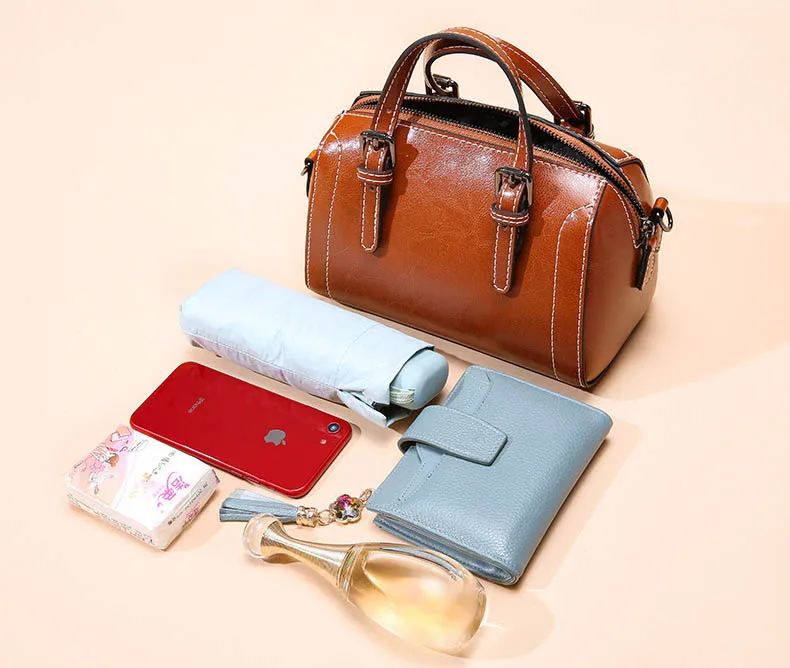 Роскошные женские сумки-мессенджеры из натуральной кожи в стиле Бостона, винтажные модные сумки через плечо, маленькая сумка через плечо для женщин