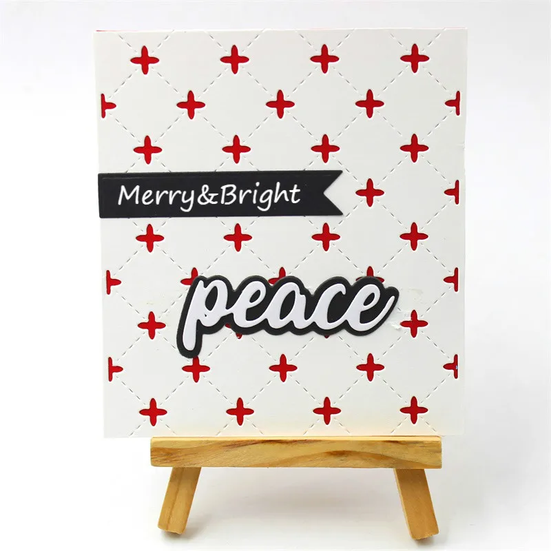 YPP CRAFT 2018 Merry мира яркие тени слова Рождество металлический трафарет Трафареты для