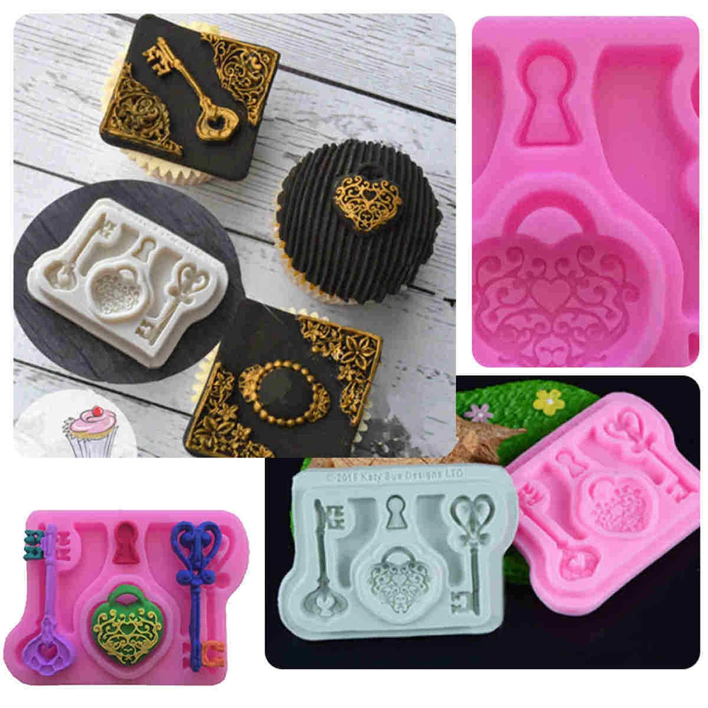 Любовь Сердце ключ образная форма торта DIY кухонные принадлежности для выпечки