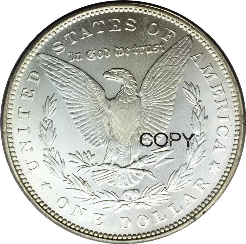 1 доллар США Морган 1878 год Мельхиор посеребренные копии монет|coin coins|coin copycoin one dollar