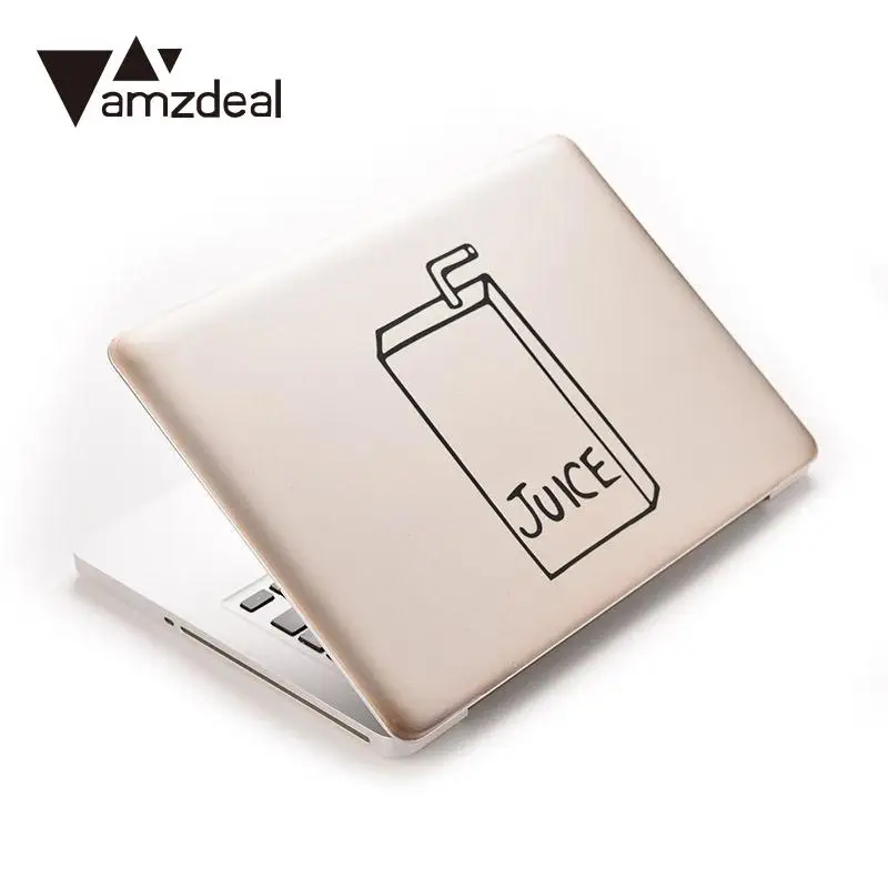 Amzdeal общая черная ПВХ декоративная переводная Наклейка для MacBook сок Светильник