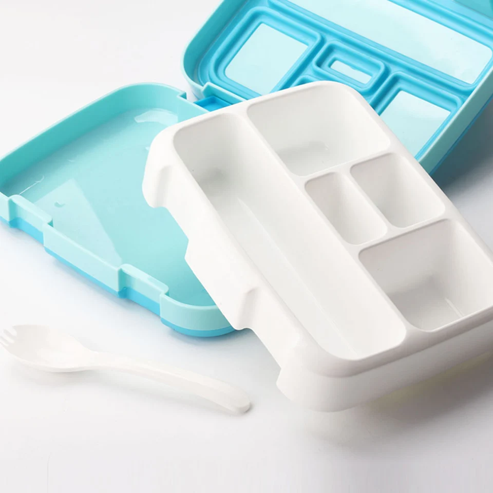 MICCK BPA Бесплатный Ланч-бокс для детей с отсеком для микроволновки мультяшный Bento box герметичный контейнер для еды ланчбокс для пикника