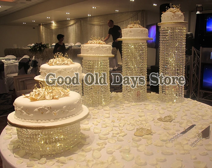 

5pcs Birthday Decoration Cake Display Big discount wedding Banquet Party Cake cupcake display Master crystal table centerpiece