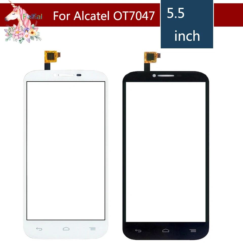 Для Alcatel One Touch POP C9 7047 7047D OT OT7047 сенсорный экран дигитайзер Датчик Внешний