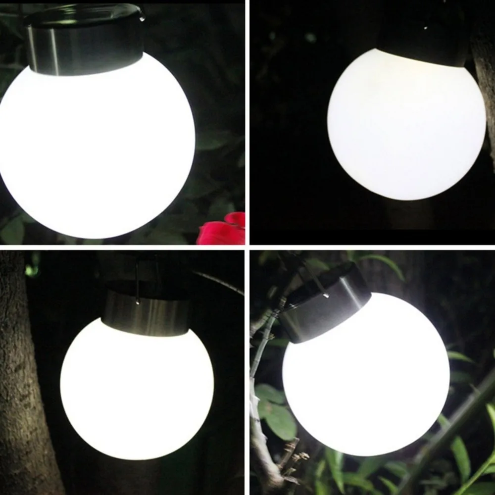 Водонепроницаемый с питанием от солнечной панели светодиодный круглый шар лампа