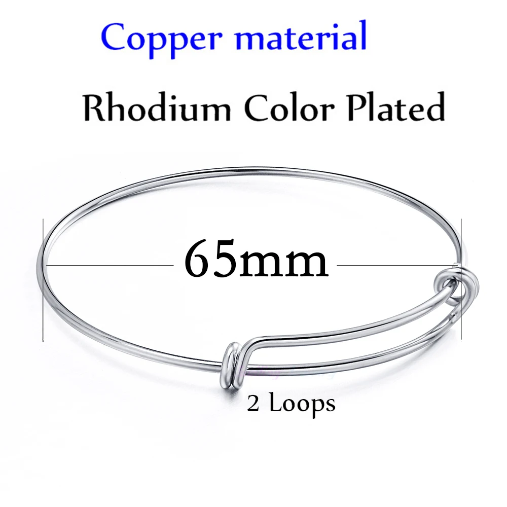 5 шт. модный металлический Расширяемый Браслет из медной/нержавеющей стали