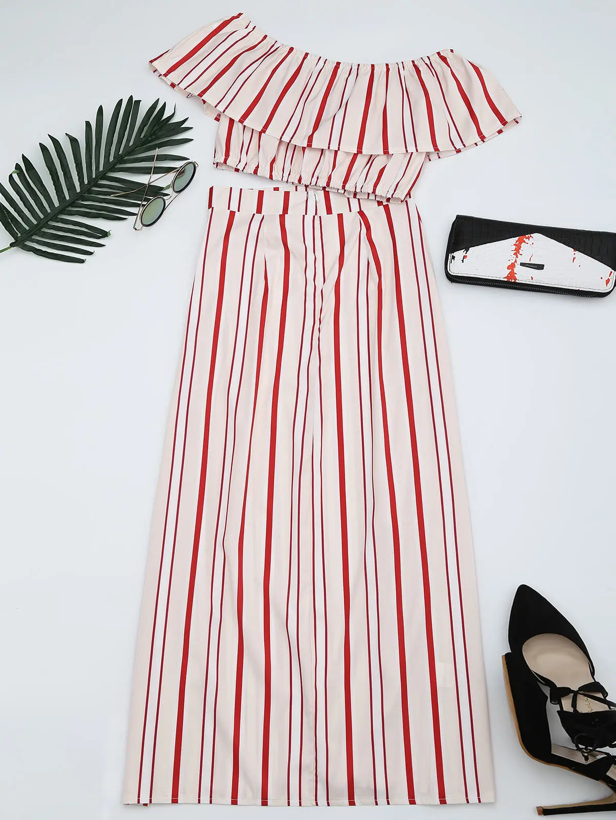 ZAFUL Новый женский пляжный костюм из двух частей с раздельным разрезом без