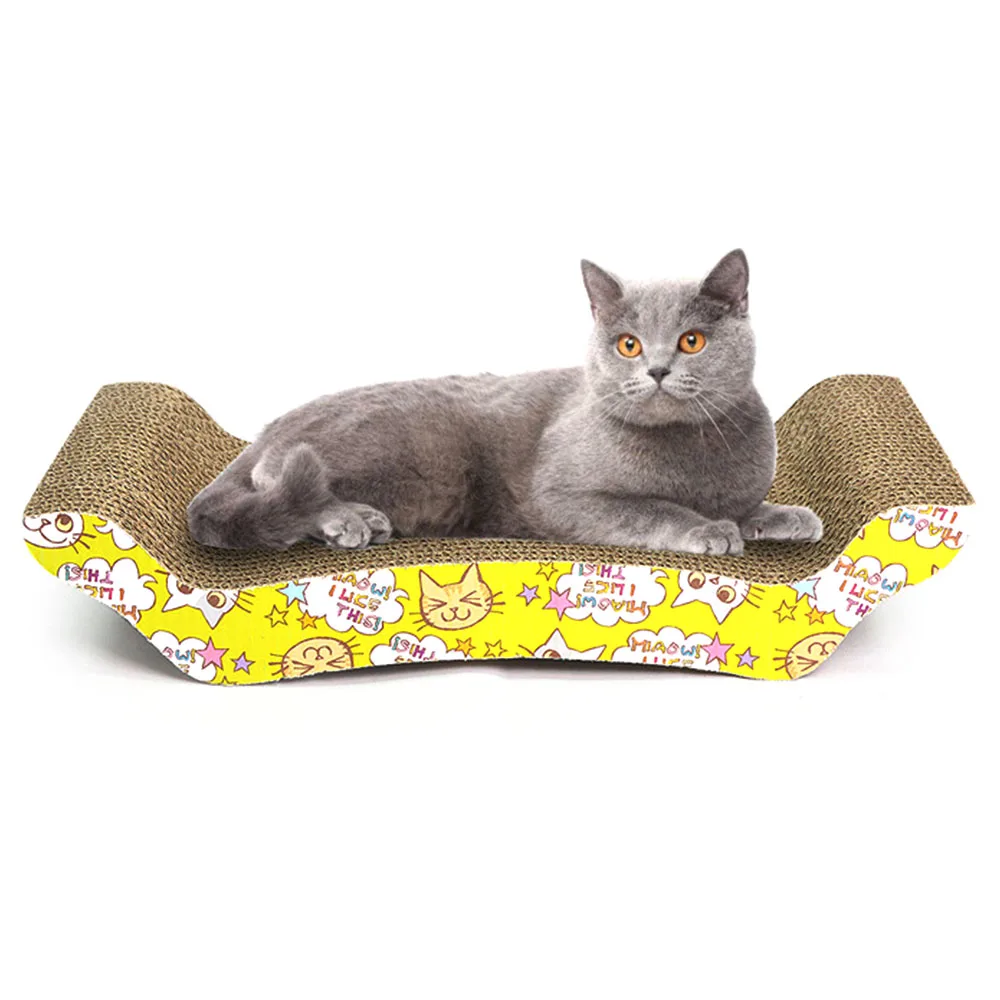 Игрушки для кошек коврик с царапинами котят из гофрированной бумаги M Образный