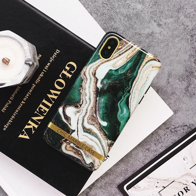 VBNM Luxury Marble Phone Case For iphone X XR XS Max Silicone Black Gold Fashion Soft Cover for iPhone 7 8 Plus 6 6s Coque |