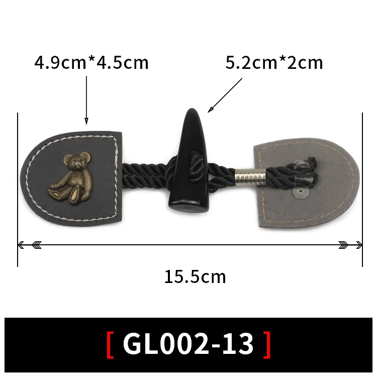 1 pcs 1 шт. деревянная оливковая кожаная куртка Rope свитера с пуговицами, ПАЛЬТО смола угловая Кнопка NK108 - Цвет: 1 pcs