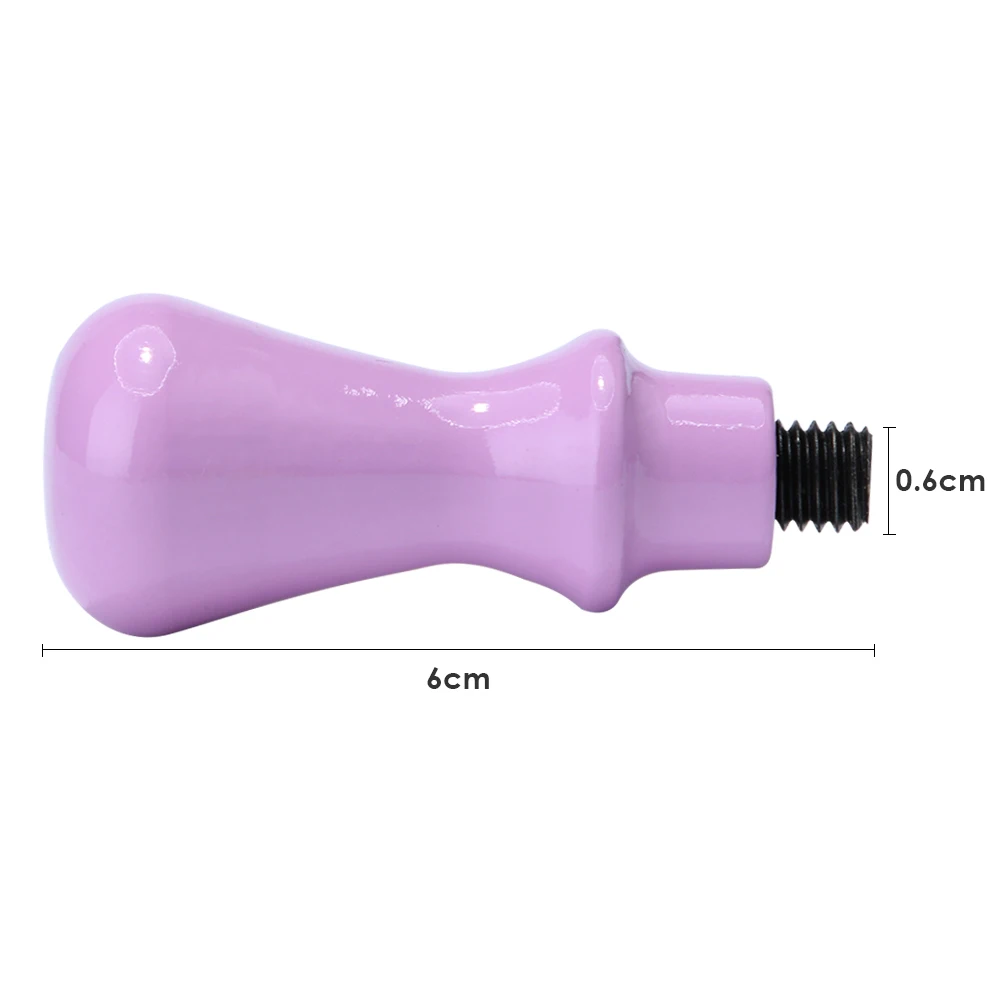 Purple DIY латунная головка деревянная ручка письмо уплотнение воск штамп для свадебные приглашения конверт Скрапбукинг или воск краски гранулы - Цвет: Purple