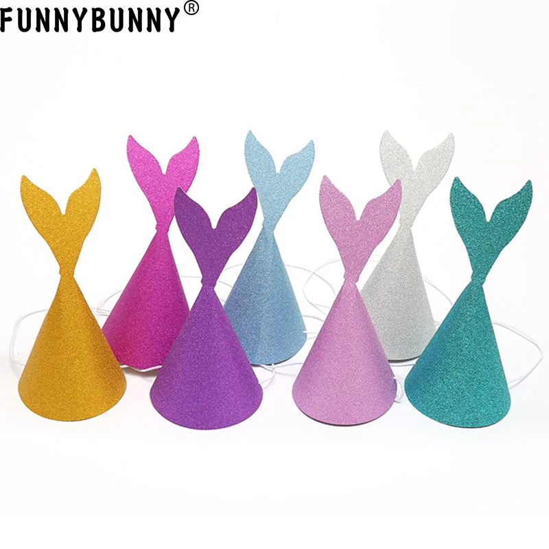 FUNNYBUNNY блестящая бумага Детская шляпка на день рождения товары для вечеринок